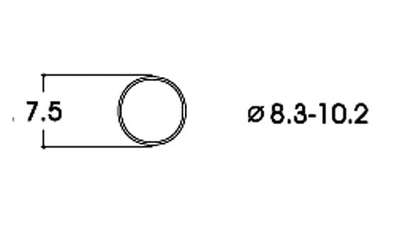 Bandáž pr. 7,5 mm   H0     10 ks