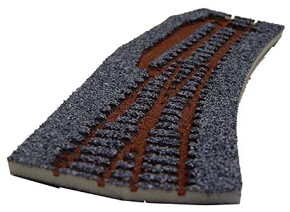 Štěrkové lože pro výhybku EW1 levou - šedé TT