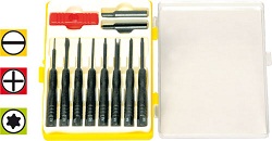 Set of screwdrivers for handy