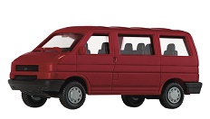 Volkswagen T4 bus - Vínově červený TT