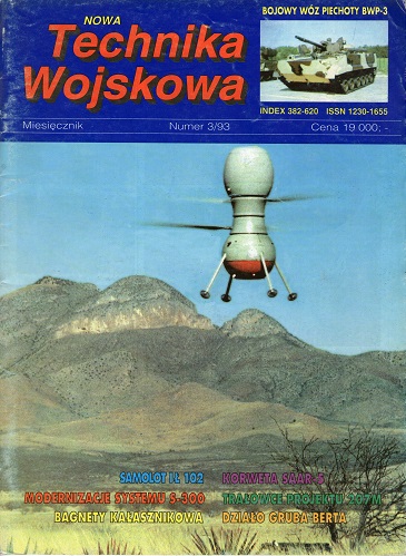 Časopis NOWA TECHNIKA WOJSKOWA  3/93