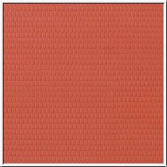 Dekorační plast. destička  - Střecha z bobrovek