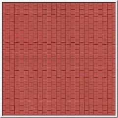 Dekorační pl. destička  - Chodník červenohnědý