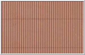 Dekor. pl. destička  - Trapéz. plech červenohnědý