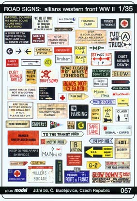 Značení cest - západní spojenci 2.svět.v.