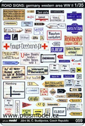 Značení cest - Němci-záp.fronta 2.sv.v.