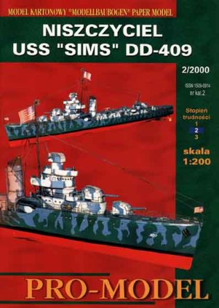 Torpédoborec USS "SIMS"