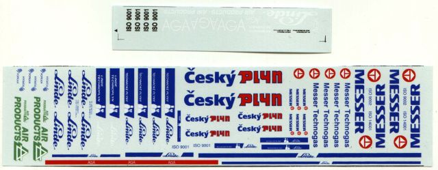 Obtisky - "Cisterny na přepravu plynu"