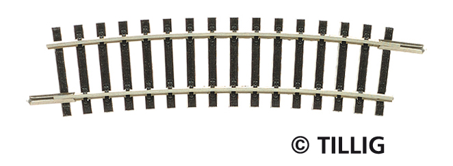 Kolej oblouková R12 R 310mm 15°