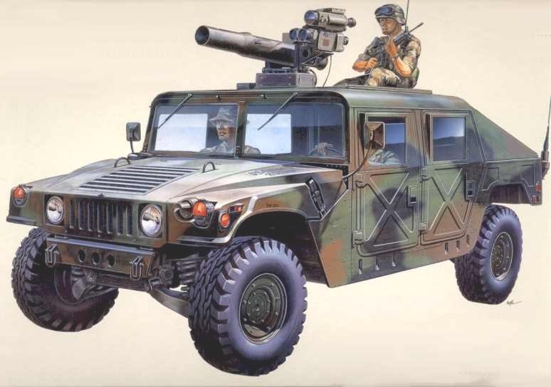 M-966 HUMMER s PTŘS TOW