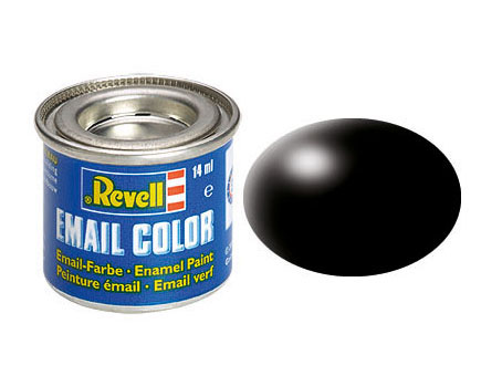 Barva REVELL email 302 - Černá polomatná
