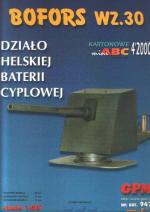 kanón pobřežní baterie BOFORS