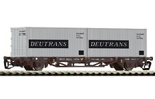Платформа двухосная с 2-мя контейнерами "DEUTRANS"