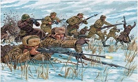 Sovětská pěchota, zima - 2.světová válka